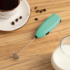 Капучинатор погружной luazon lmr-07, от 2аа не в компл., цвет зеленый