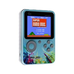 Игровая приставка g5, с геймпадом, av кабель, 8 бит, 800 игр, синяя NO Brand