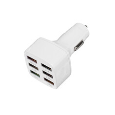 Зарядное устройство, 6 usb 3,1 а, белый, с подсветкой NO Brand