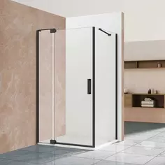 Душевой уголок 88,8-98,8x89 см Vincea Extra VSR-1E901090CLB прозрачное