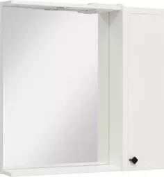 Зеркальный шкаф 75x75 см белый R Runo Римини 00-00001257 РУНО