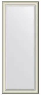 Зеркало напольное 109x200 см белая кожа с хромом Evoform Exclusive floor BY 6192