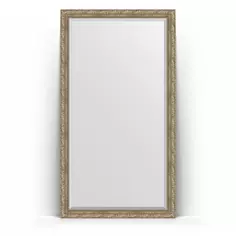 Зеркало напольное 110x200 см виньетка античное серебро Evoform Exclusive Floor BY 6153