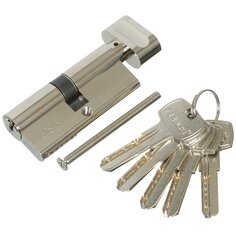 Личинка замка двери Apecs, SM-70-C-NI/SC-M70-Z-C-Ni, 2943, 70 мм, с заверткой, никель, 35/35