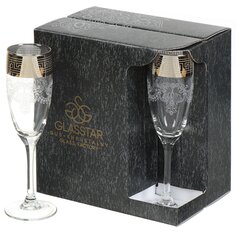Бокал для шампанского, 170 мл, стекло, 6 шт, Glasstar, Барокко, GN1_1687_3