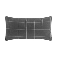 Подушка Homelines textiles drill check 30х60см dark grey