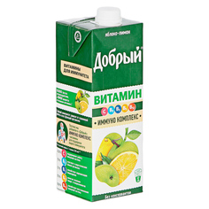 Напиток сокосодержащий Добрый Яблоко-Лимон, 0,95 л
