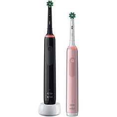 Электрическая зубная щетка Braun Oral-B 3900 Duo D505.533.3H розовый, черный