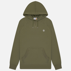 Мужская толстовка Timberland Exeter Loopback Hoodie, цвет оливковый, размер L