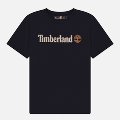 Мужская футболка Timberland Kennebec River Linear Logo, цвет чёрный, размер XXL