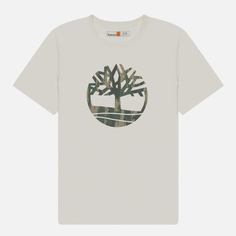 Мужская футболка Timberland Kennebec River Camo Tree Logo, цвет белый
