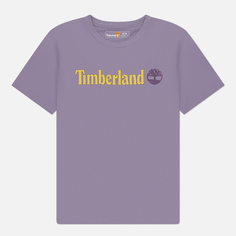 Мужская футболка Timberland Kennebec River Linear Logo, цвет фиолетовый