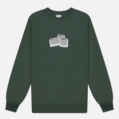 Мужская толстовка Alltimers Delete Embroidered Crew Neck, цвет зелёный, размер XL