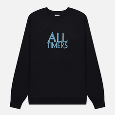 Мужская толстовка Alltimers Taverna Embroidered Crew Neck, цвет чёрный, размер XXL