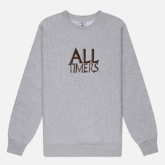 Мужская толстовка Alltimers Taverna Embroidered Crew Neck, цвет серый, размер M