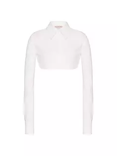 Компактная блузка Popeline Valentino Garavani, белый