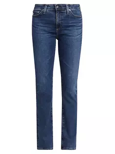 Прямые узкие джинсы Mari с высокой посадкой Ag Jeans, цвет eight years east coast