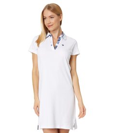 Платье U.S. POLO ASSN., Split-Neck Floral Collar Dress