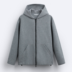 Куртка Zara X Studio Nicholson Hooded, серый