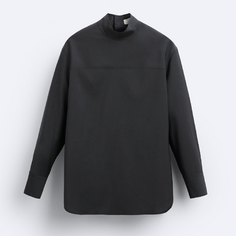 Блузка Zara X Studio Nicholson Mock Turtleneck, темно-серый