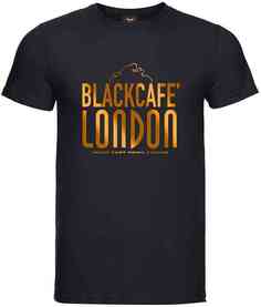 Классическая футболка Black-Cafe London, черное золото