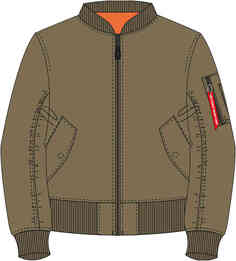 Куртка МА-1 Alpha Industries, военный зеленый