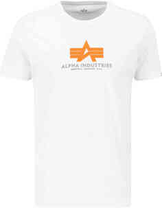 Базовая резиновая футболка Alpha Industries, белый