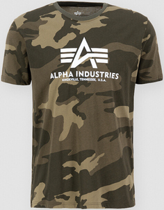 Базовая камуфляжная футболка Alpha Industries, оливковое