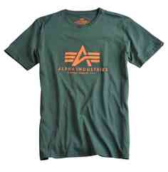 Базовая футболка Alpha Industries, темно-зеленый