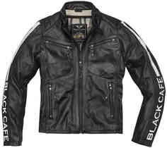 Мотоциклетная кожаная куртка Toronto Black-Cafe London, черно-белый