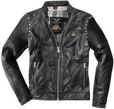 Мотоциклетная кожаная куртка Milano 2.0 Black-Cafe London