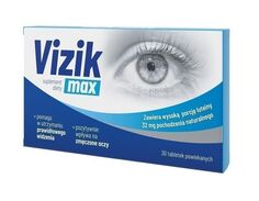 Препарат, укрепляющий зрение Vizik Max Tabletki, 30 шт