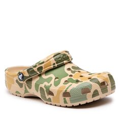 Шлепанцы Crocs ClassicPrinted Camo, зеленого цвета