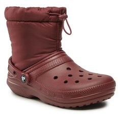 Ботинки Crocs ClassicLined Neo, вишневый/бордовый