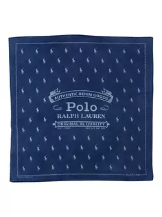 Бандана с принтом логотипа Polo Ralph Lauren, индиго