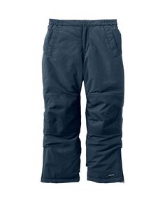 Тонкие водонепроницаемые изолированные зимние брюки до колена для больших девочек Lands&apos; End, синий