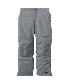 Тонкие водонепроницаемые изолированные зимние брюки до колена для больших девочек Lands&apos; End, серый