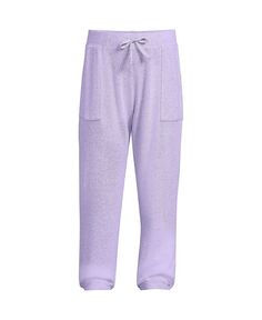 Мягкие и уютные спортивные штаны для бега для девочек Plus Lands&apos; End, фиолетовый