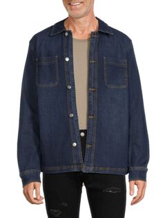 Темная джинсовая куртка Slate &amp; Stone, индиго