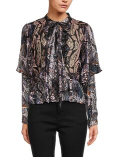 Топ Camicia с принтом Etro, черный