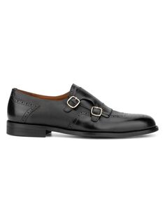 Туфли-килты Bolton с двойными ремешками Vintage Foundry Co., черный