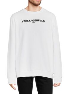Толстовка с логотипом Karl Lagerfeld Paris, белый