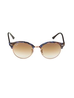 Солнцезащитные очки Clubmaster Ray-Ban, цвет Brown Blue