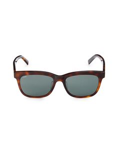 Прямоугольные солнцезащитные очки 55MM Tod&apos;S, цвет Brown Tortoise Tod’S