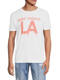 Хлопковая футболка с рисунком Lost Angeles Pima Kinetix, белый