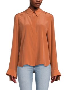 Шелковая блузка «Вечер прошлой пятницы» Twp, цвет Terracotta