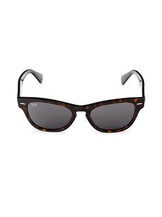 Солнцезащитные очки «кошачий глаз» 54MM Ray-Ban, цвет Tortoise