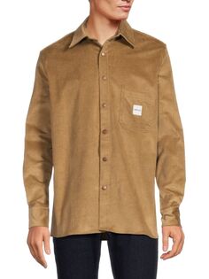 Вельветовая рубашка на пуговицах Cat Workwear, цвет Camel