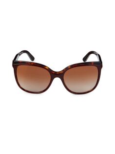 Квадратные солнцезащитные очки 55 мм Burberry, бордо