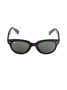 Овальные солнцезащитные очки 52MM Ray-Ban, зеленый